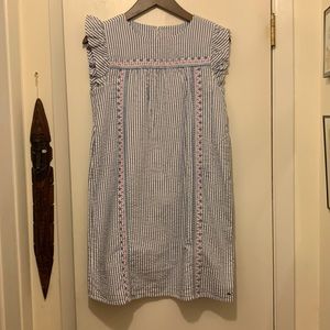 Vineyard vines seersucker dress girls size 14 NWT